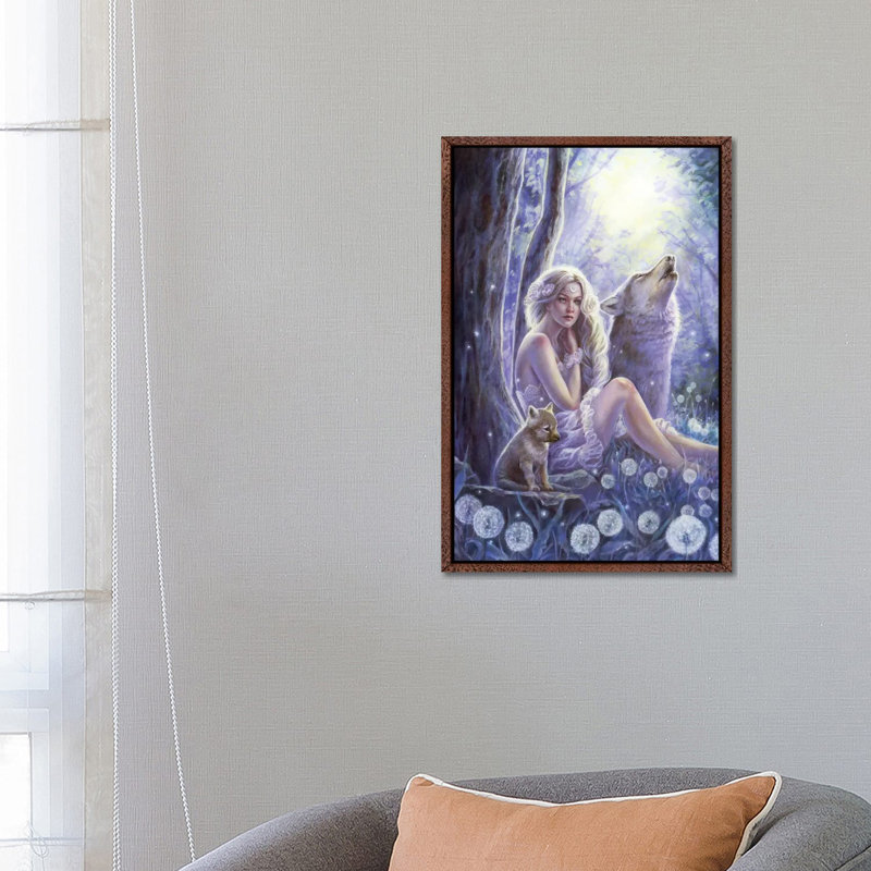 Wolf Princess by Selina Fenech - Gallery-Wrapped Canvas Giclée on Canvas, Classic Wood Floater Framed