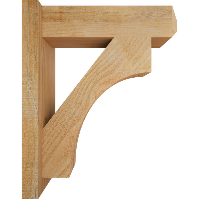 Persienne en bois rustique Westlake Craftsman, Sapin Douglas de 6 po (sciage brut), P 20 po x H 24 po