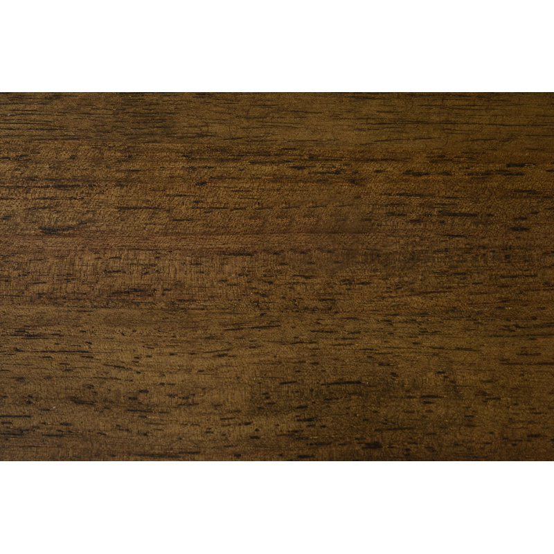 Table de chevet en bois massif rustique brun à deux tiroirs | Idée de cadeau