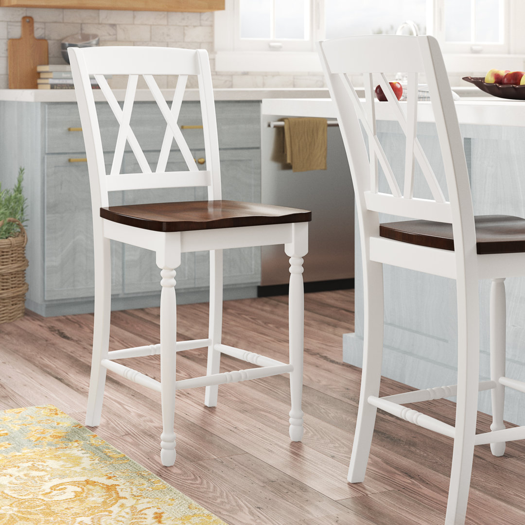 Solid Wood Stool Gracie Oaks Seat 