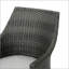 Chaise de patio en osier avec coussin Backlund-24810046