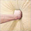 Repose-pieds en velours côtelé de 28 pouces avec accoudoirs épais et dossier ergonomique pour plus de confort et de soutien-130838815