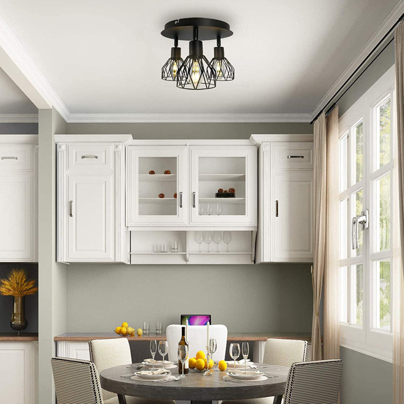 Bringfried 3-Light 22cm Semi Flush Mount