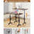 Small Standing Desk Adjustable Height, Mobile Stand Up Desk With Wheels, 32 Inch Portable Rolling Desk Small Computer Desk, Portable Laptop Desk Standing Table Rustic