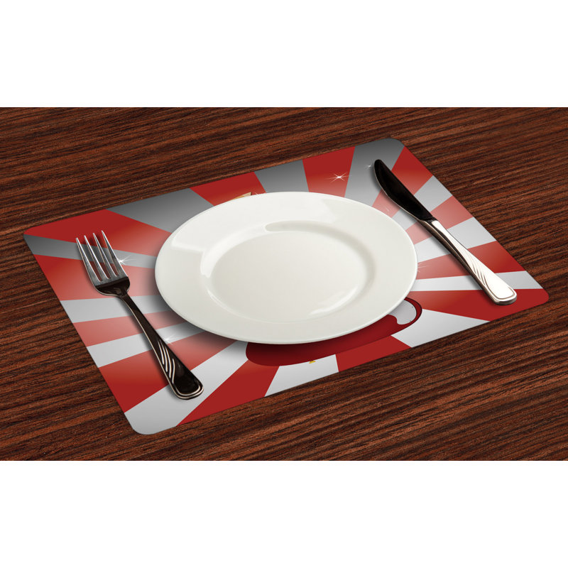 Polyester Abstract Rectangle Placemat