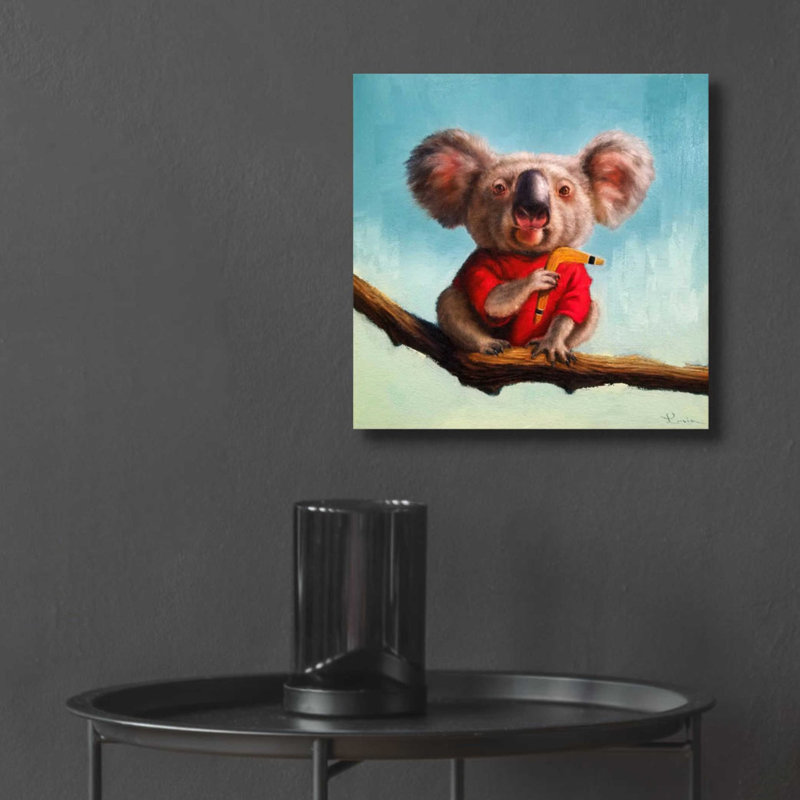 Trinx «Outback Fun II» par Lucia Heffernan, art mural en verre acrylique, 36 po x 36 po, H 12 po x l 12 po x P 0,13 po