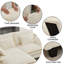 Canapé modulaire en L 3 pièces avec repose-pieds réversible en chenille 3 pièces 77,6 po-1412143179