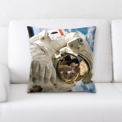 Faux Leather Throw Pillow