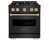 Black Stainless Steel/Polished Gold