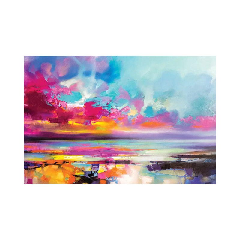 Da Capo Magenta by Scott Naismith - Wrapped Canvas Painting, 30.48cm H x 45.72cm W x 1.905cm D