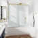 60 In. W X 66 In. H Double Sliding Semi-Frameless Bath Shower Door With Easy-Clean 3/8 In. Glass