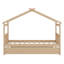 Lit en bois avec lit gigogne-674937835