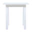 Table d'appoint en bois d'acacia SELMA en polyuréthane blanc