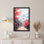 Fleurs de cerisier japonaises sur toile tendue, impression sur toile, ensemble de 1