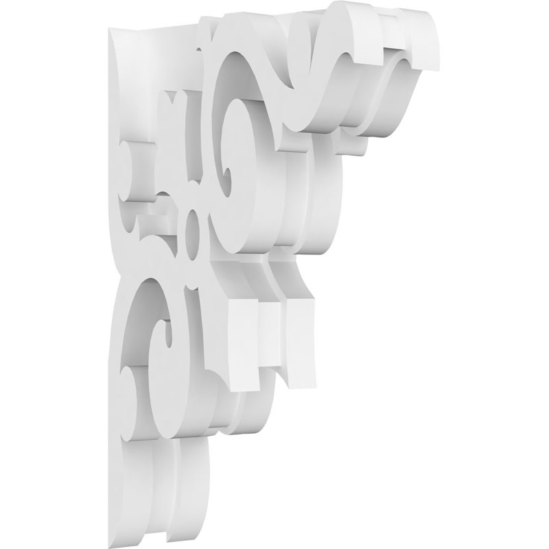 1 7/8"W X 5"D X 8"H Whitman Architectural Grade PVC Corbel, 8" H x 5" W x 1.875" D