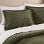 De literie en velours pour très grand lit, couvre-lit matelassé vert pour maison moderne