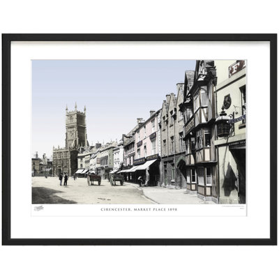 Cirencester, Market Place 1898 by Francis Frith - Single Picture Frame Print