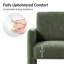 Chaise rembourrée Natalie de 26 po de largeur avec pieds en bois massif-509820538