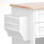 Îlot de cuisine blanc à 5 roulettes-1486229305