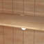Grande armoire-buffet à 4 portes avec portes en verre, conception arquée et tablettes réglables pour un usage domestique polyvalent-487640188