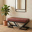 Banc rembourré en cuir Cathaleen-1494014674