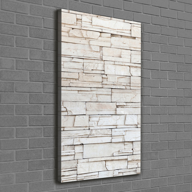 A Stone Wall - Wrapped Canvas Print