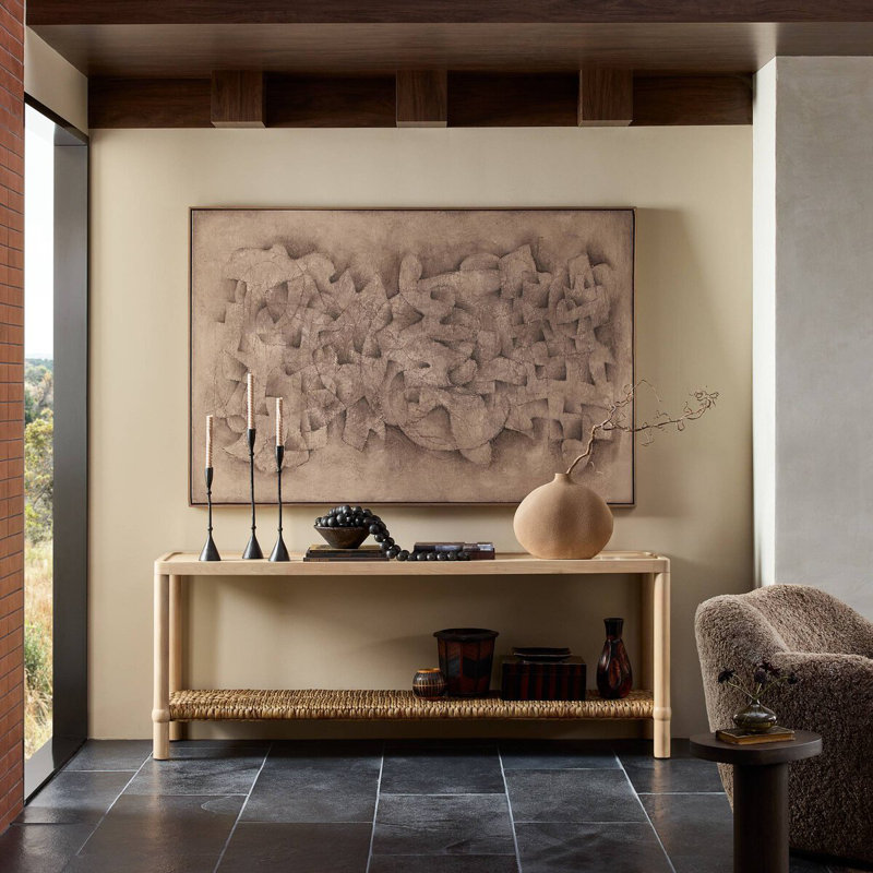 Gabriella Console Table, Light Natural Sungkai