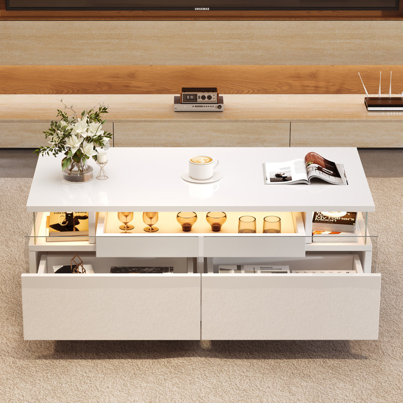 Frame Coffee Table with Storage