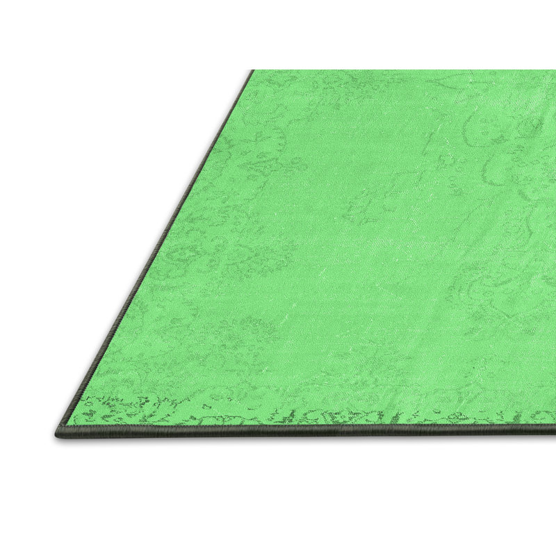 Tapis oriental en laine / polyester tissé à la machine Broadalbin, Rectangle 2 pi x 3 pi