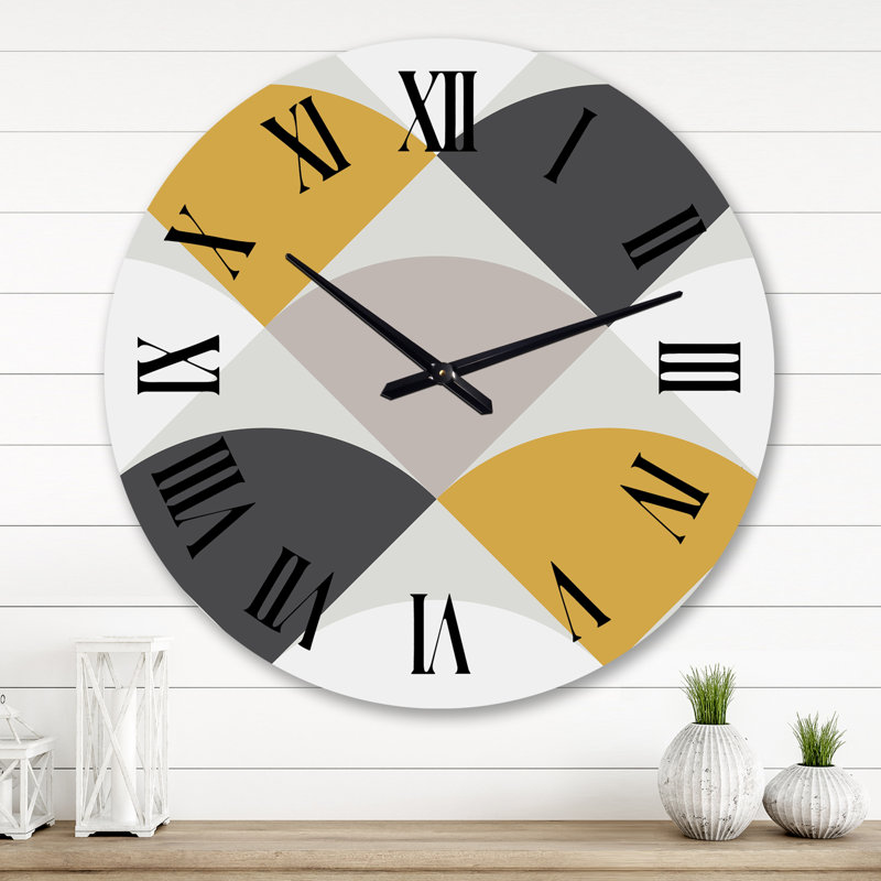 Très grande horloge murale Bauhaus IV, Grand