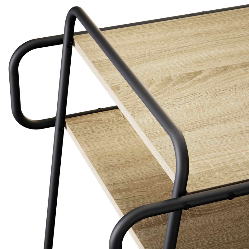Coffee Table, 51cm H x 50cm W x 50cm D, Sonoma Oak / Black, Sonoma Oak