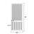 Screen  5 Bar 80-In Height White Primed Screen Door Slab Only-108677890