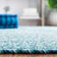 Tapis bleu foncé / ivoire tissé à la main Trombetta-2001773956-1958353486