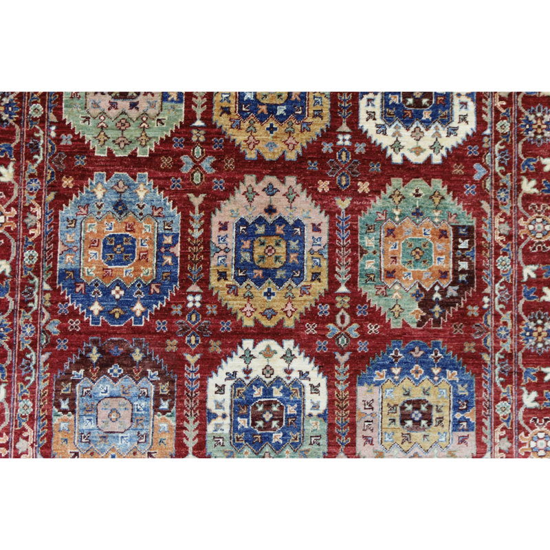 High-Quality Hand-Knotted Red Area Rug