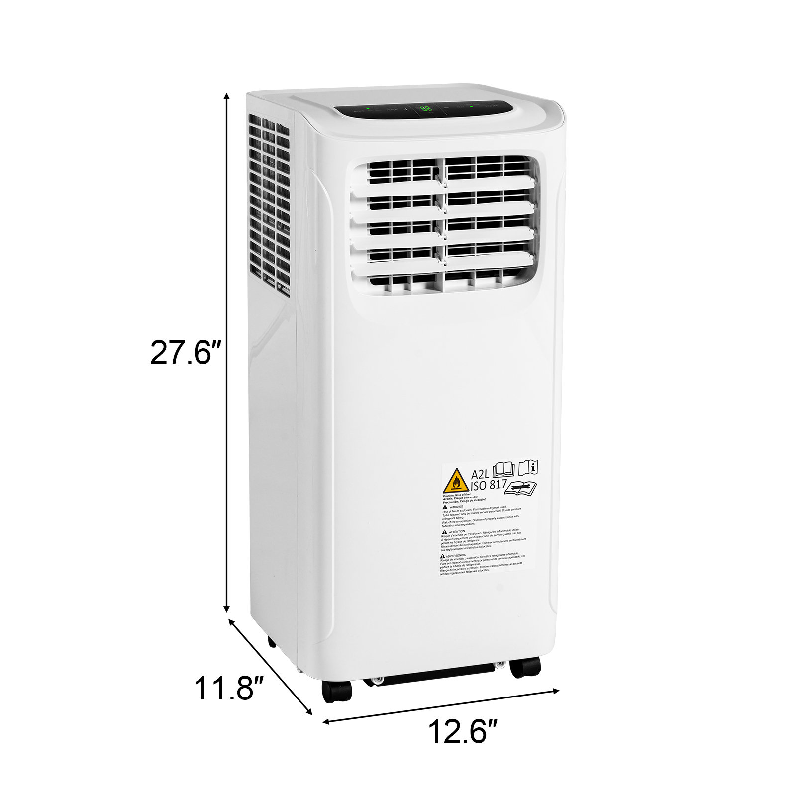 COWSAR 3 in 1 8000 BTU Portable Air Conditioner for 270 Sq. Ft. with Remote  Included for Bedroom, Garage, Office