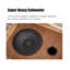 Vintage Rubberwood Gramophone - Antique Brass Horn Bluetooth Turntable