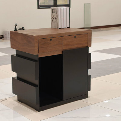 Bureau de réception contemporain en bois manufacturé Contemporary
