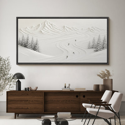 Impression sur toile encadrée, paysage d'hiver