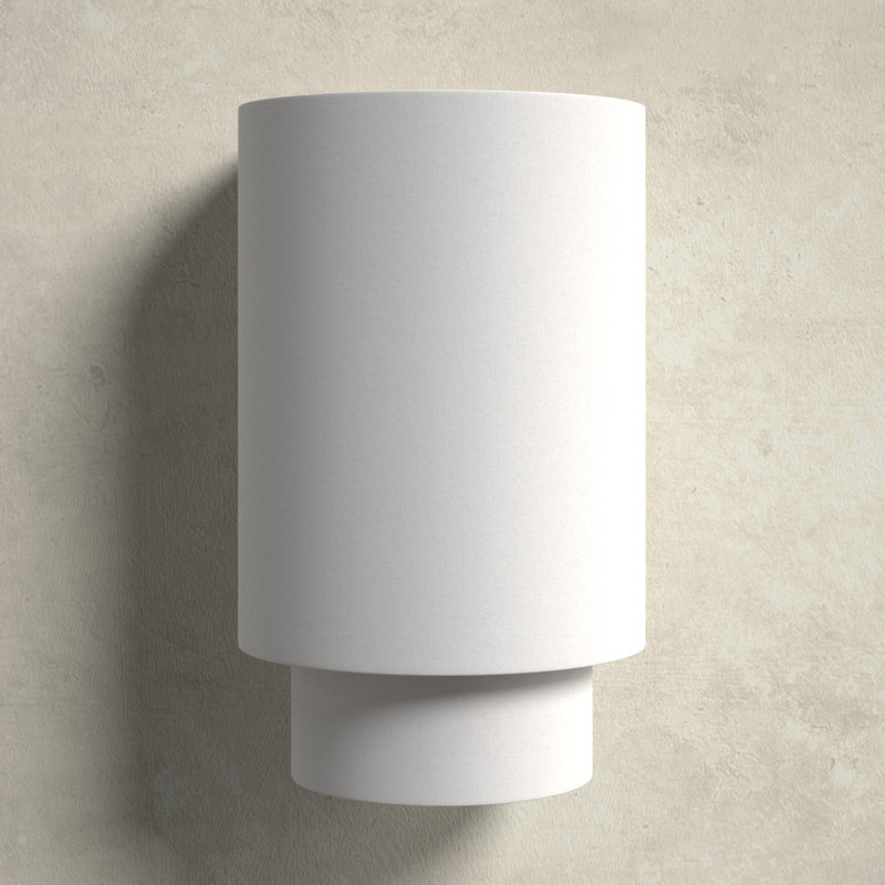 Tanyel Steel Flush Mounted Sconce, Burnished Brass