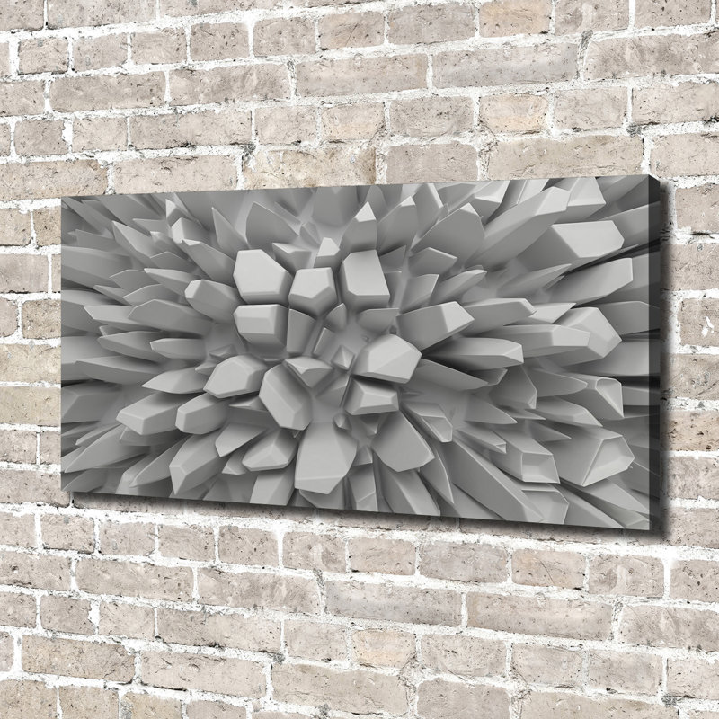 3D Abstraction - No Frame Print, Canvas, 50cm H x 140cm W x 2cm D
