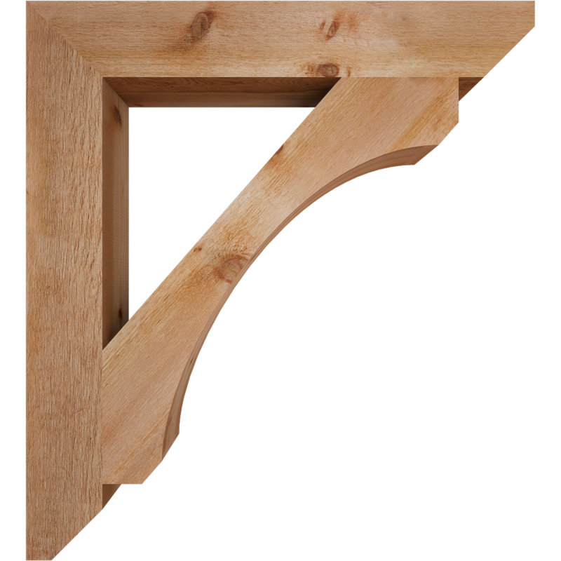 Support en bois / corbeau, H 44 po x l 6 po x P 40 po, Cèdre rouge de l'Ouest (scié brut)
