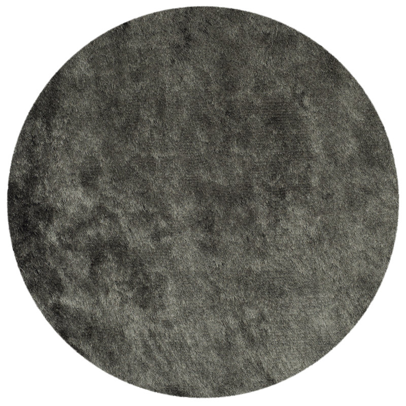 Tapis titane touffeté à la main Cimah , Rond 4 pi