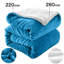 Diya Soft Sherpa Fleece Fur Thick Dual Sided Flannel Reversible Blanket Throw-832865024-832864507
