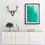 Green Ocean in Abstract - Picture Frame Graphic Art Print-55736208-55736206
