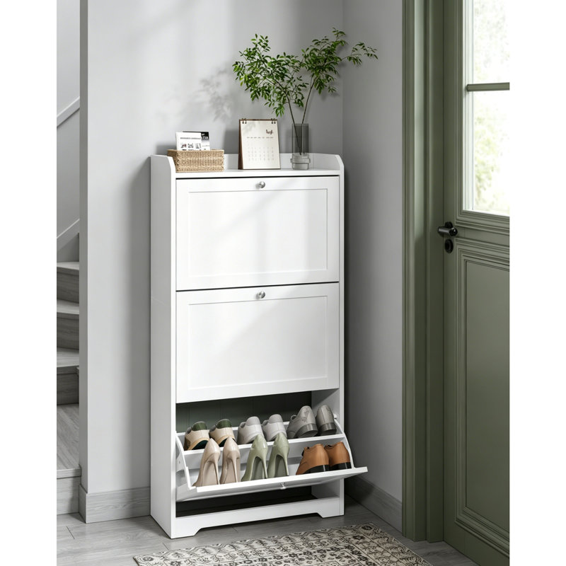 18 Pair Shoe Storage Cabinet