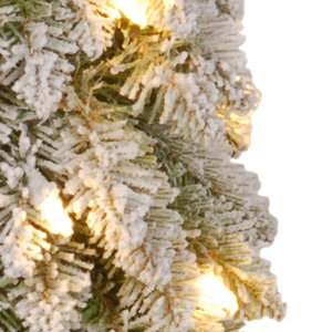 The Holiday Aisle® Snowy Downswept Forestree 5' Green Fir Artificial ...
