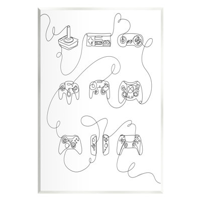 Bb-710-Wood " Line Doodle Gaming Controllers " by Kamdon Kreations