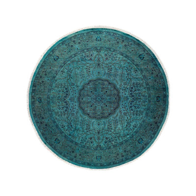 Tapis bleu noué à la main Weirsky - One-of-a-Kind Weirsky