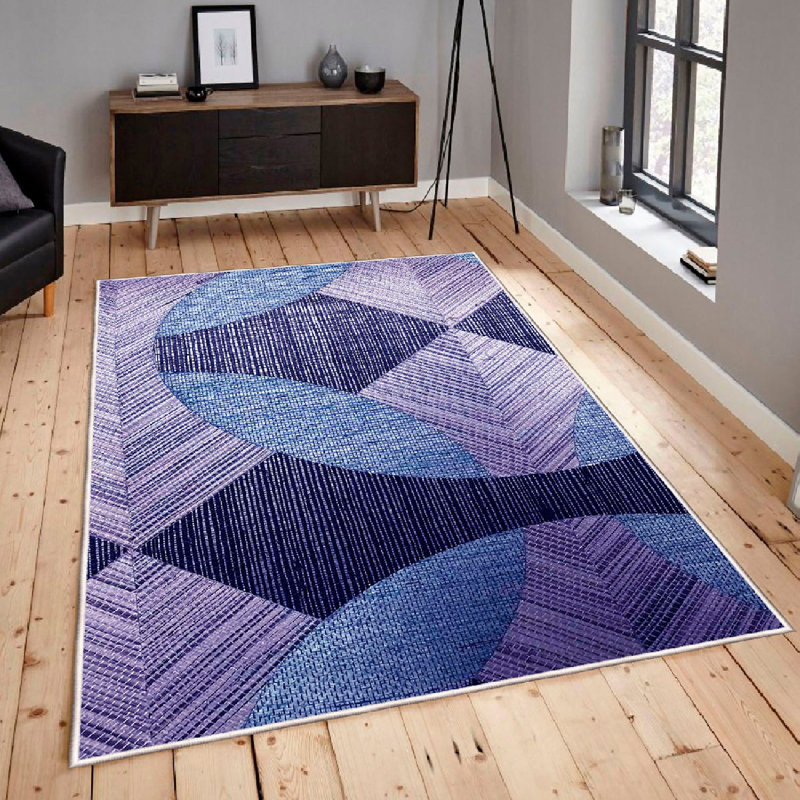 Warenne Luxurious Cotton Area Rug (3.3 x 4.9 ft), Cream, Grey & Black | 100% Cotton, 1200 g/m² | Pile Height: 0.4 in, Non-Slip PVC Underside, Machine Washable, Antibacterial | Perfect for Living Room & Bedroom Decor