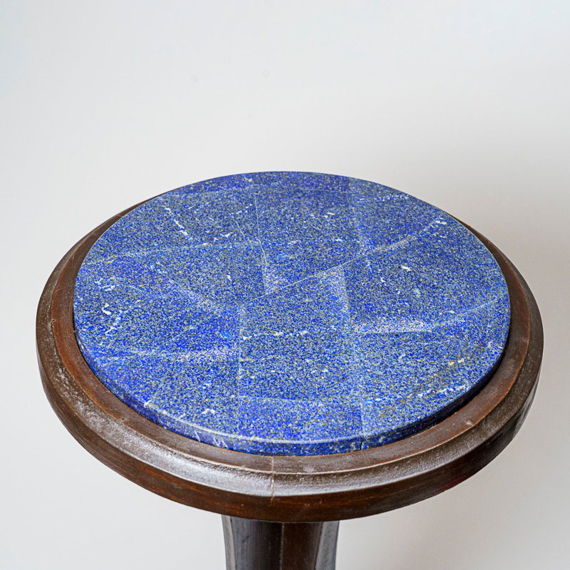 Genuine Polished Lapis Lazuli Round Table (20 Lbs